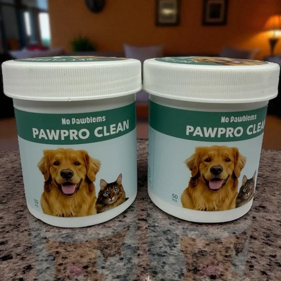 2x Ear Cleaner Finger Wipes 50 Count Dog & Cat Grooming Kit Itch Relief -100 Pcs - Picture 1 of 9